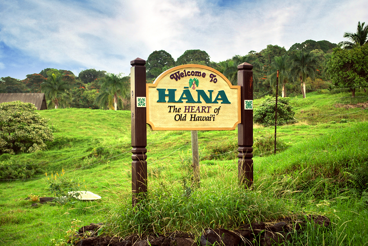 welcome to hana signboard