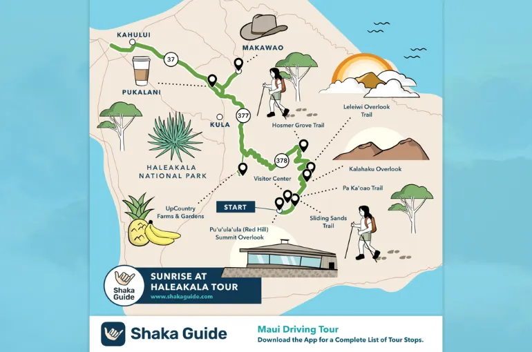 地図・旅行ガイド Haleakala: A Guide to the Mountain Haleakala Sunrise – Self-Guided Audio Tour