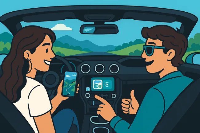 How to use the app and tour with Apple CarPlay.