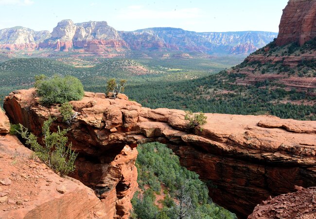 devils bridge on a clear sky by Sreenivas from Unsplash