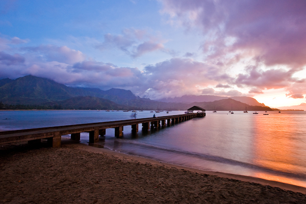 Hanalei Pier, Kauai / Hawaii Tourism Authority (HTA) / Tor Johnson