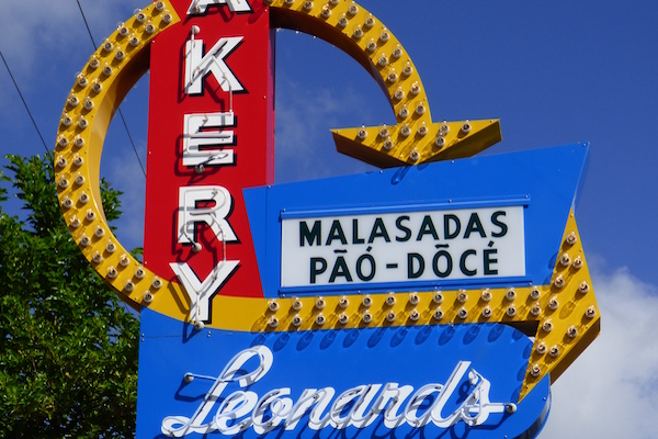 Leonard's Malasadas sign board