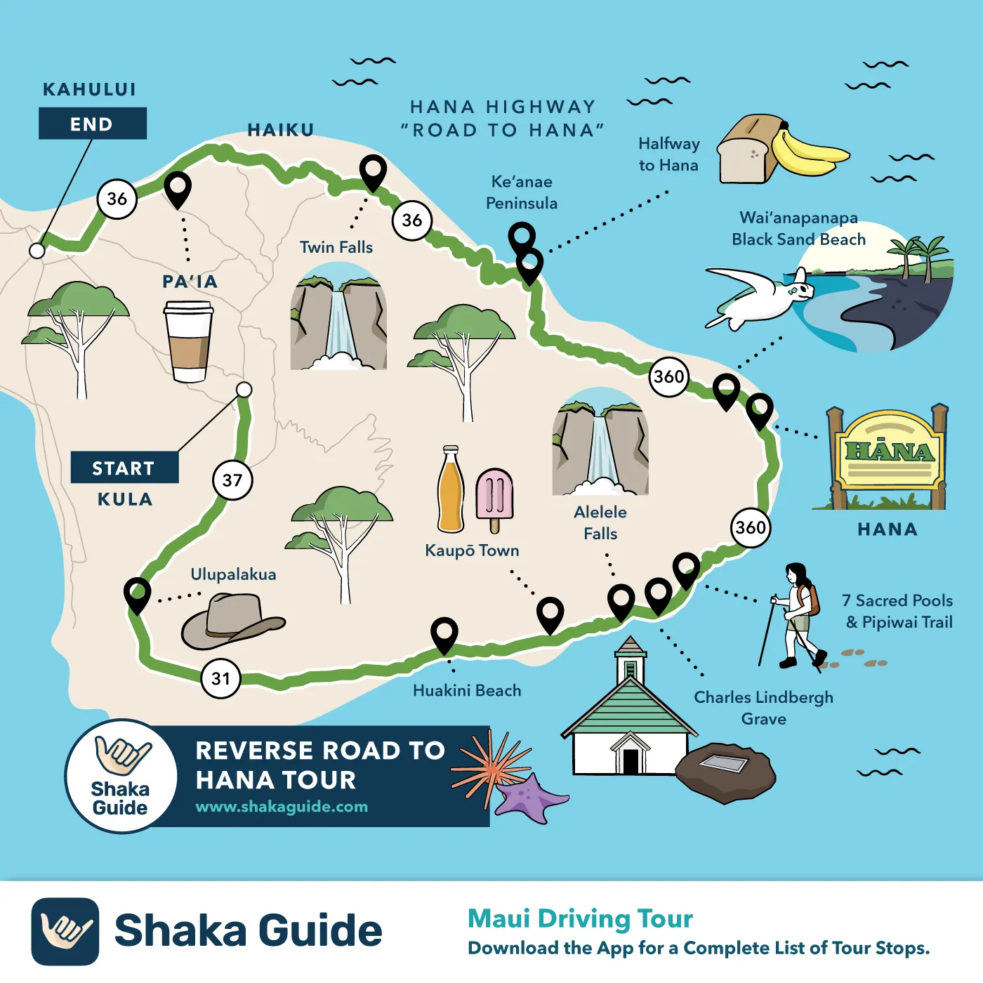 reverse road to hana map