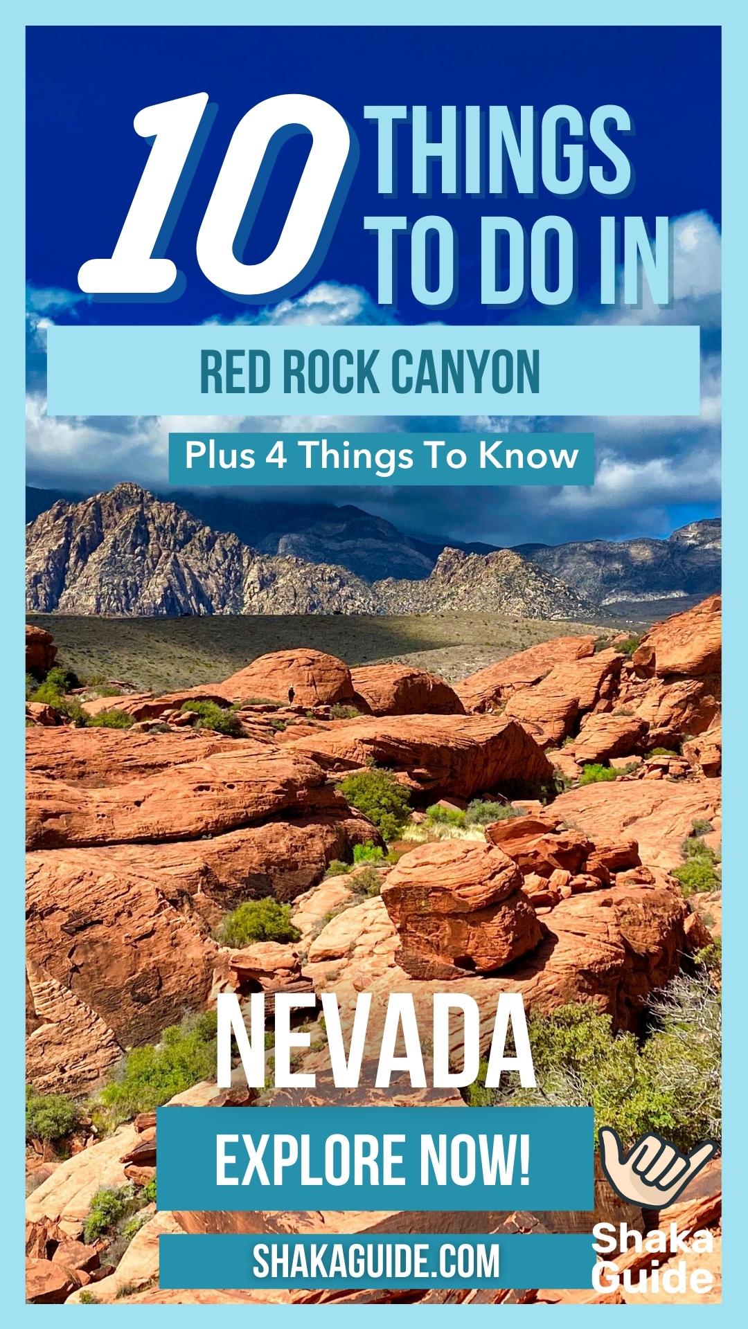 shakaguide pin about the ten things to do in red rock canyon