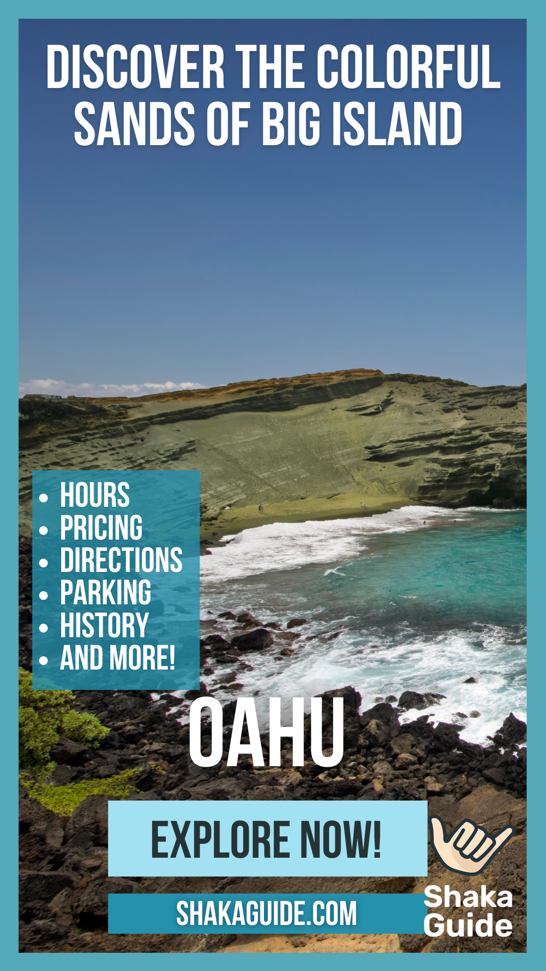 discover the colorful sands of big island pinterest pin