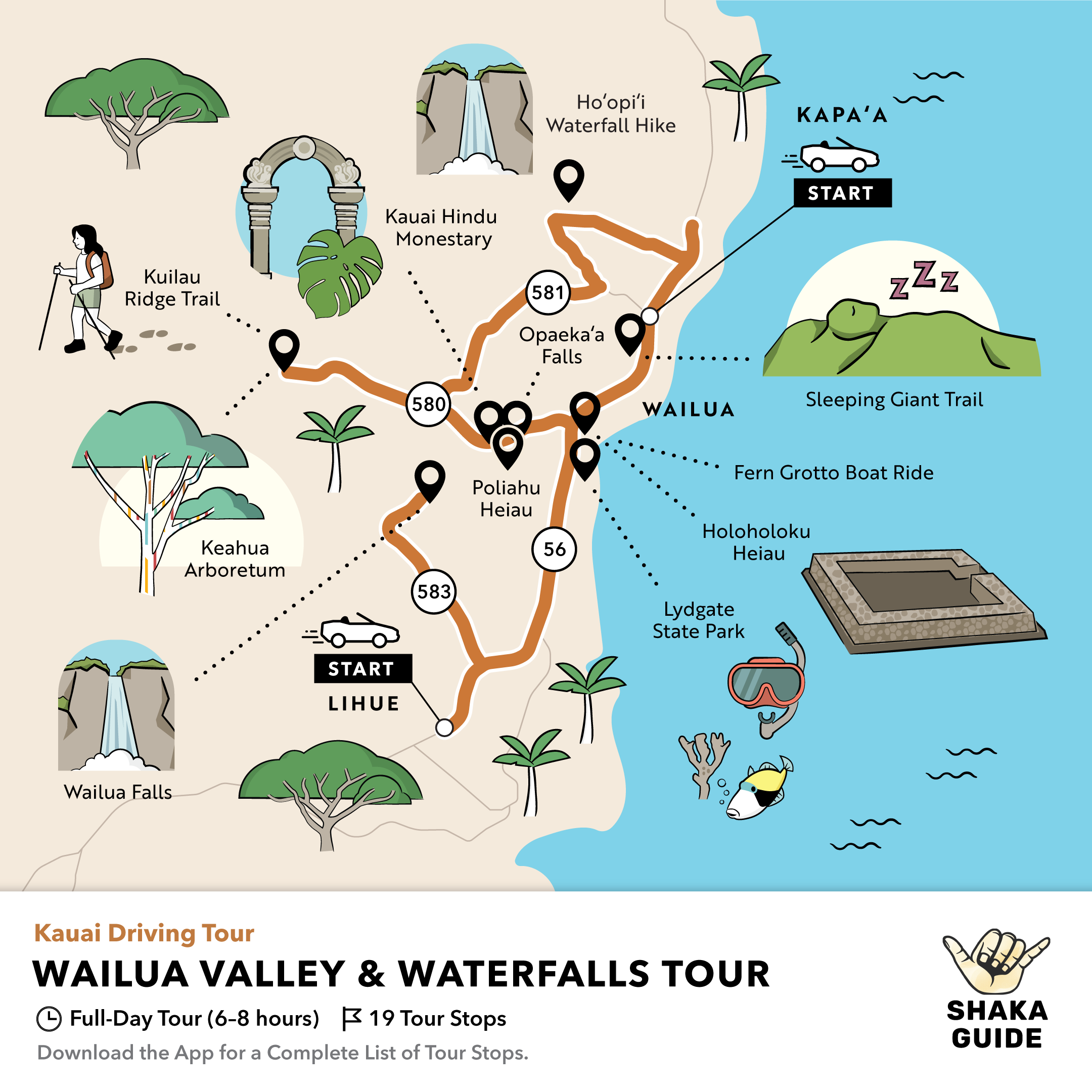 Shaka Guide's Wailua Valley and Waterfalls Tour