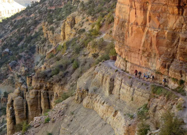 hikers grand canyon north rim