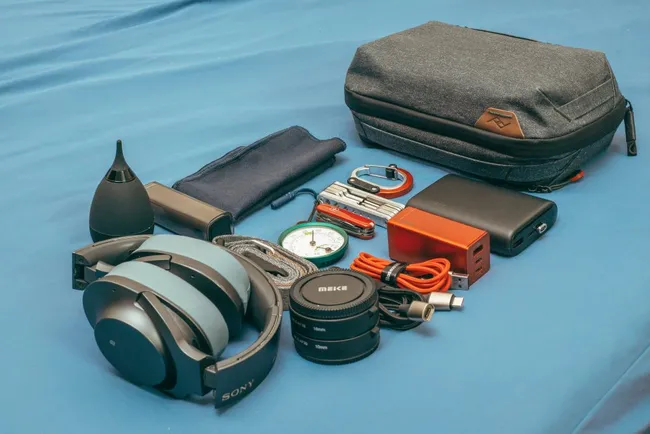 hiking essentials like camera flashlights