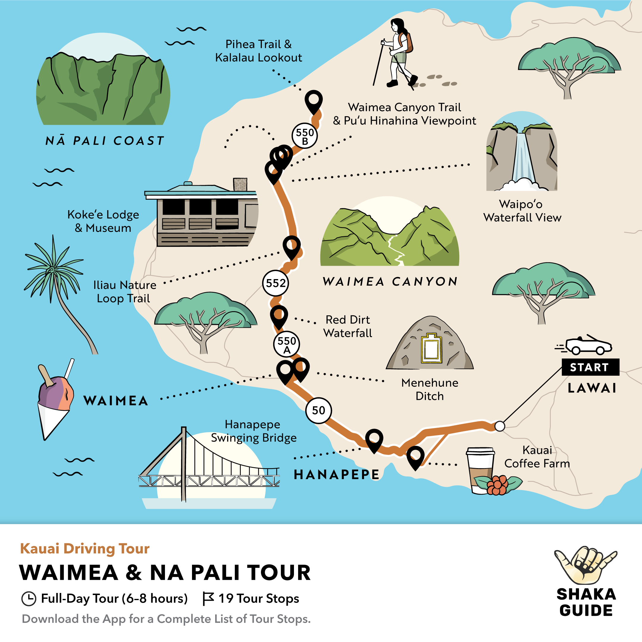 Shaka Guide's Waimea and Na Pali Driving Tour 