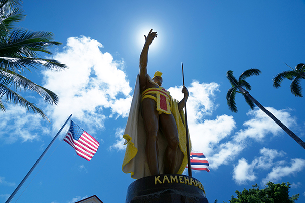 King Kamehameha Statue, Shaka Guide's Kohala Coast Backcountry Tour