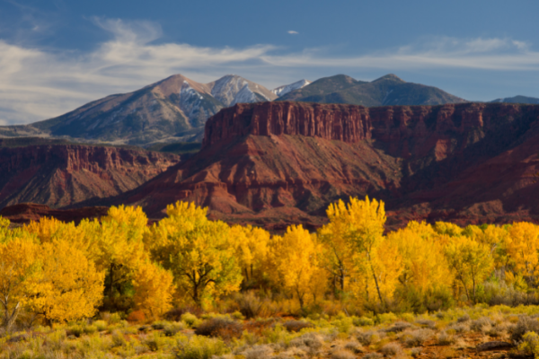 La Sal fall Utah National park