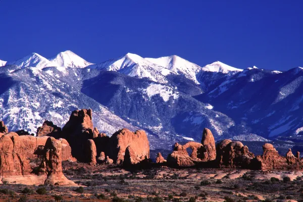 La Sal Winter utah National park