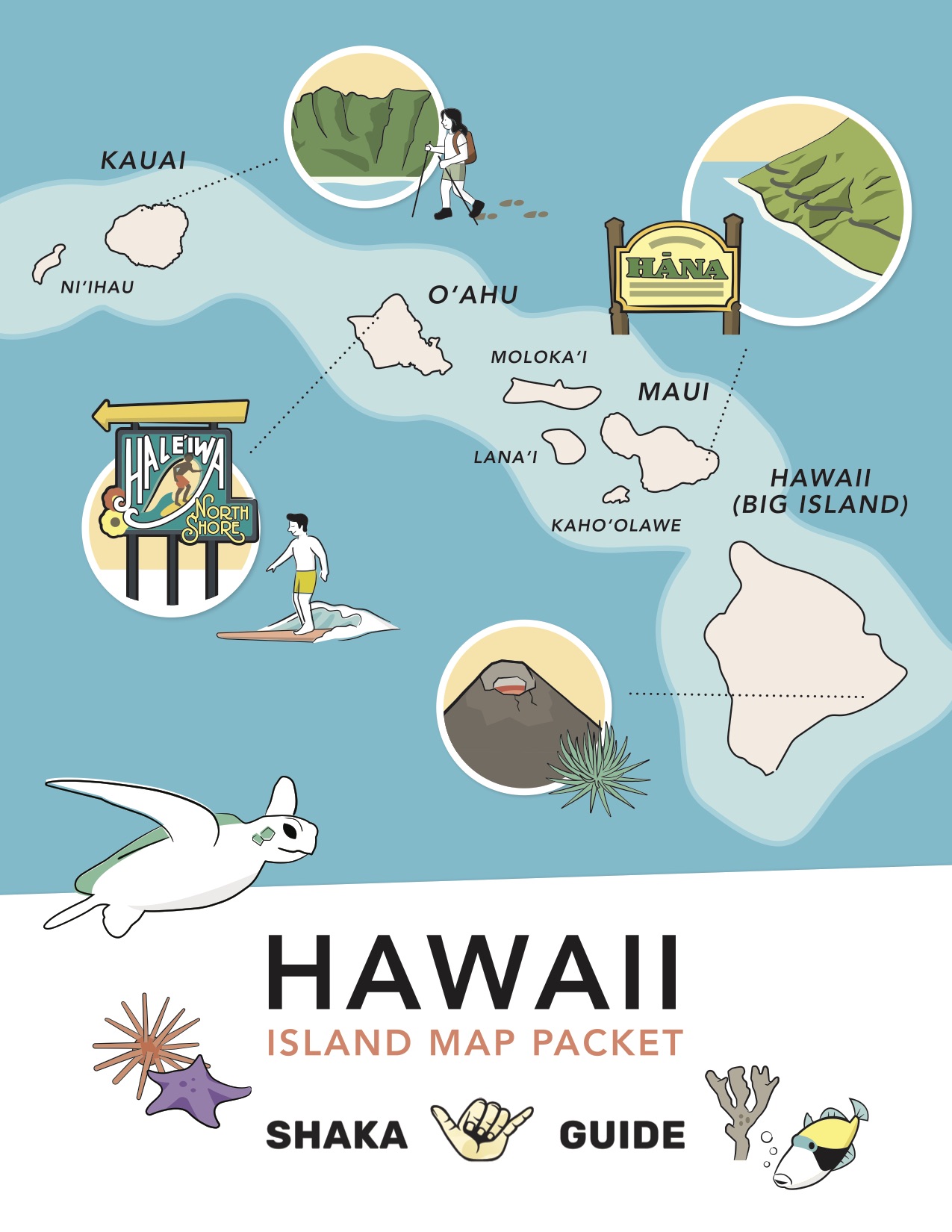 hawaiian islands map