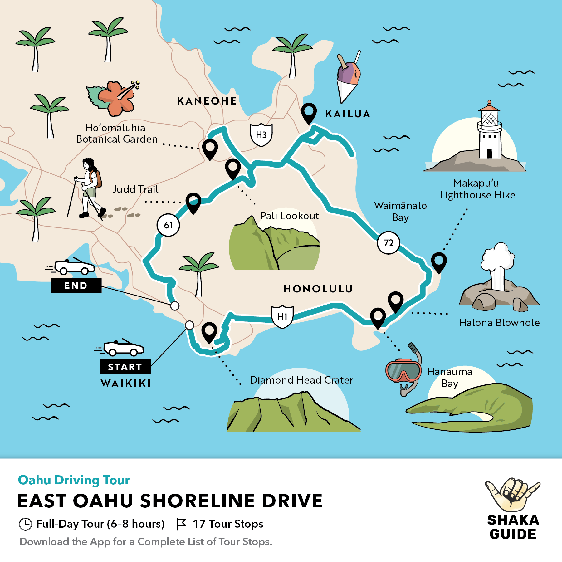 8 Oahu Maps With Points Of Interest 3026