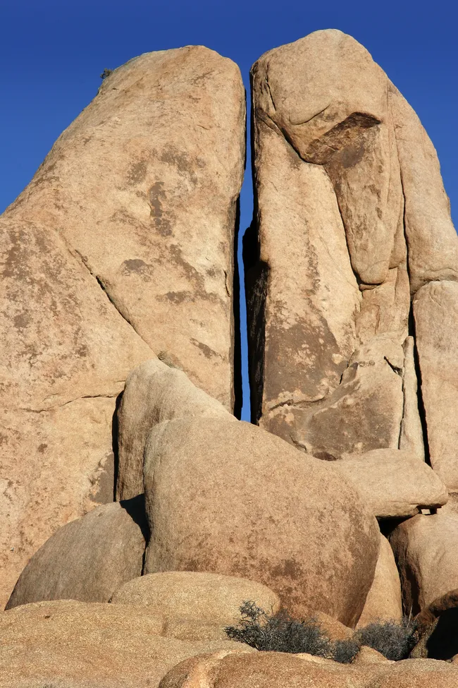 rock split into two