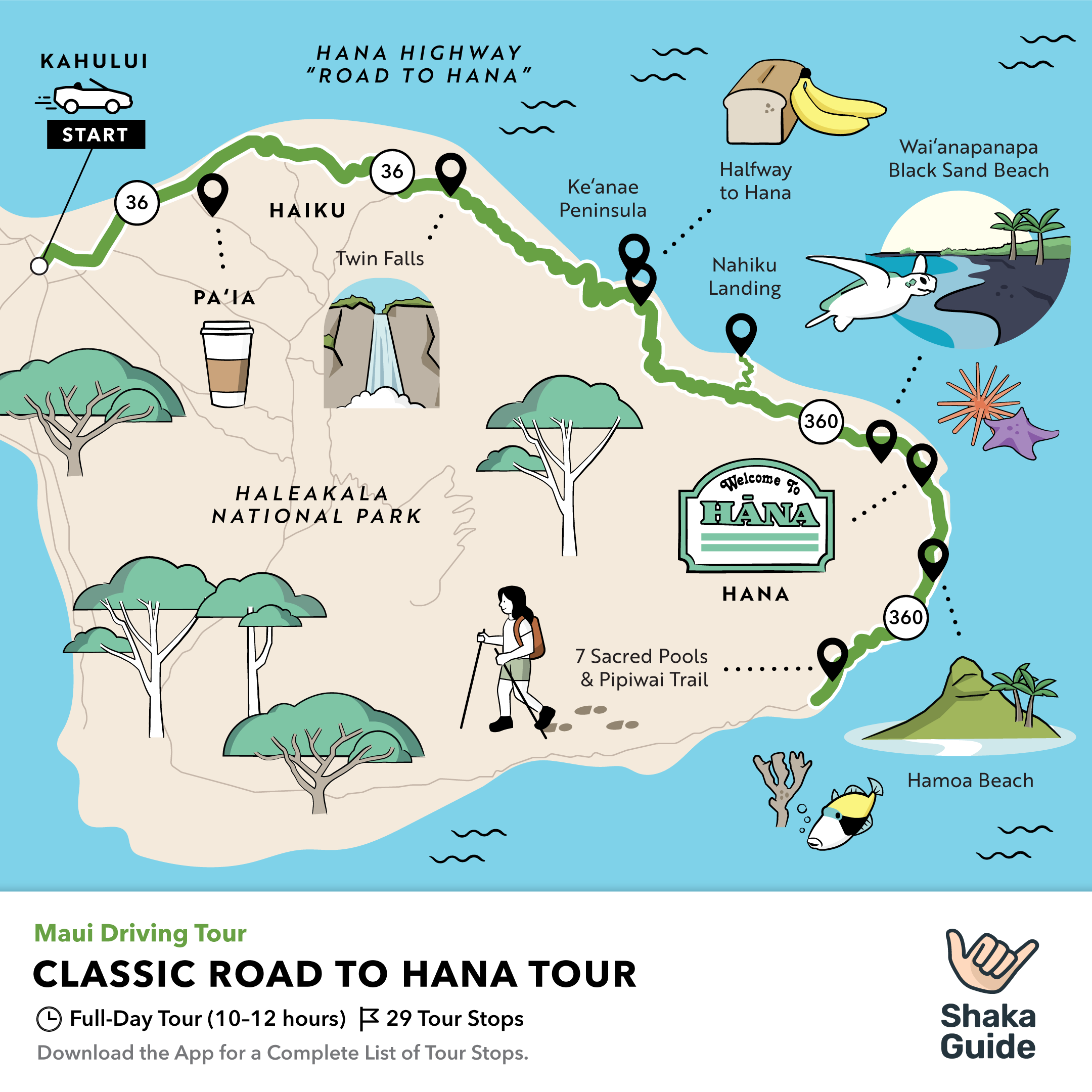 Haleakala Sunrise Map