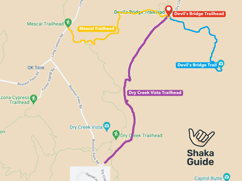 devils bridge trail map