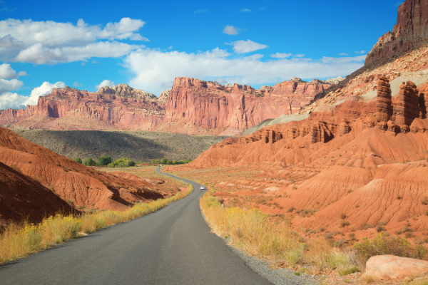 Capitol Reef Roads Utah National Park