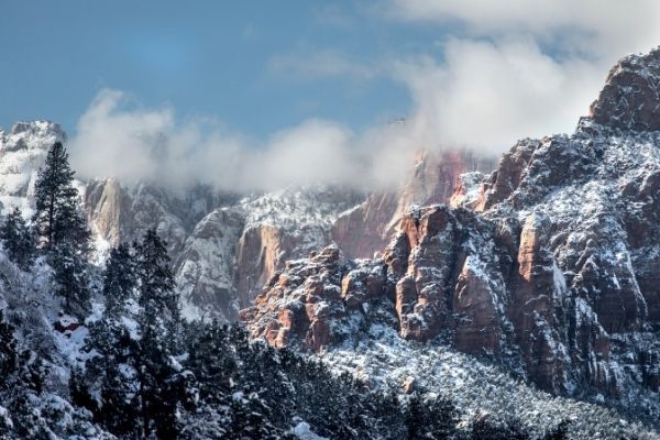 Zion winter Utah 