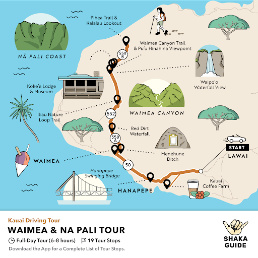 Waimea Canyon Map