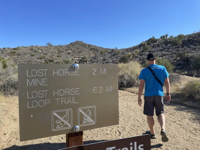 trail details for lost horse mine