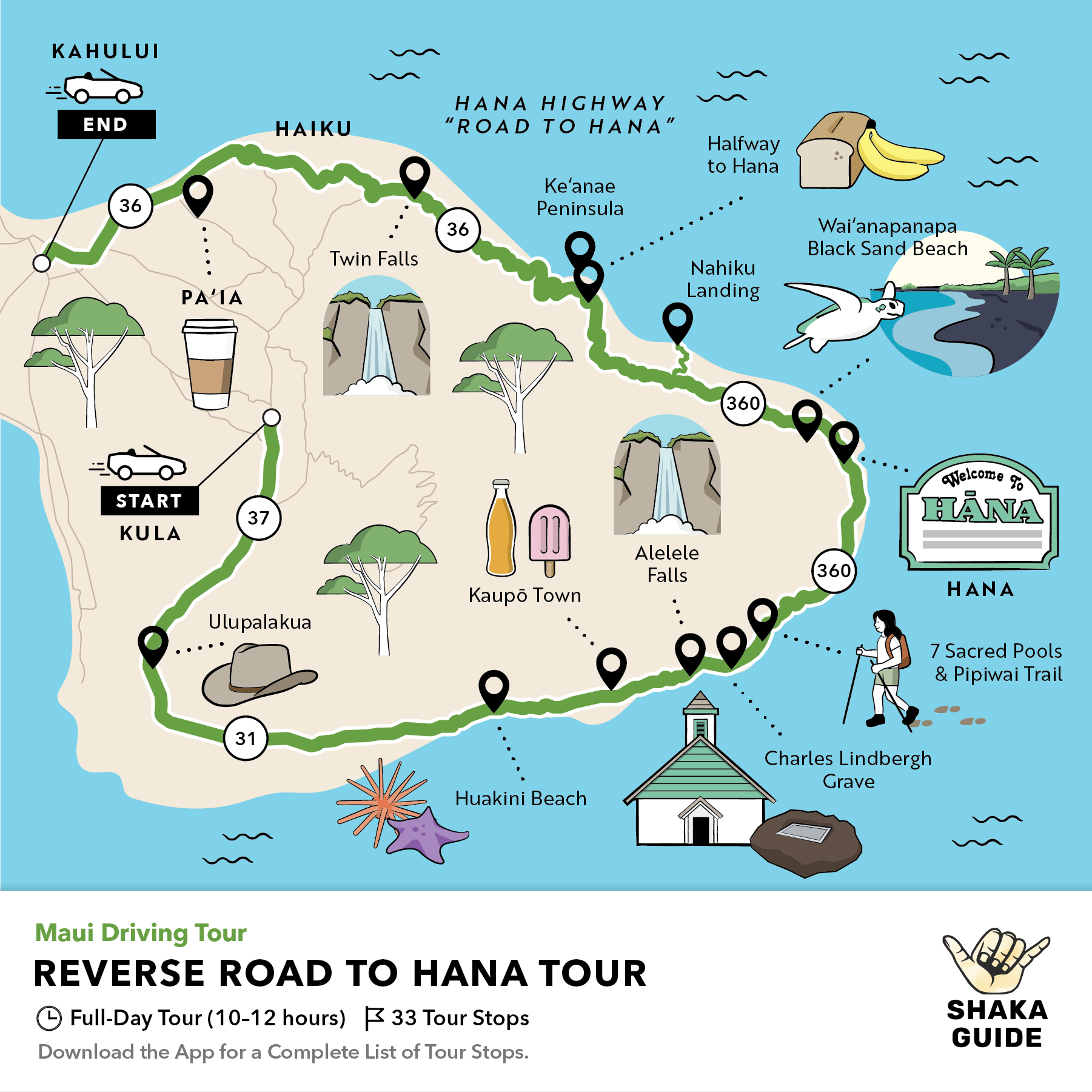 Shaka Guide's Reverse Road To Hana Itinerary